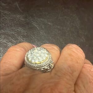 Elegant Silver and Gold Women's Ring